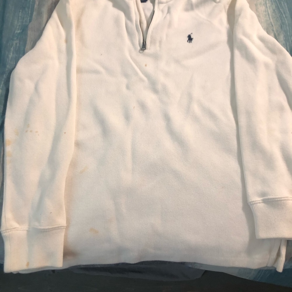 Polo half zip sweater